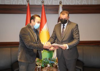 دیدار مدیر جام کوردی با استاندار سلیمانیه اقلیم کردستان عراق