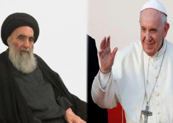 تاکید بر دوستی بین مذاهب جهان؛ محور ملاقات پاپ با آیت‌الله سیستانی