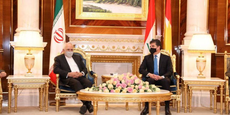 دیدار و گفتوگوی ظریف و نیچروان بارزانی