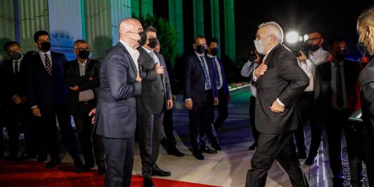 دیدار و گفتگوی ظریف و رهبران اتحادیه میهنی کردستان عراق