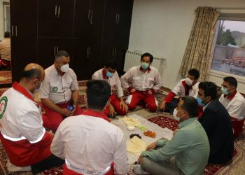 افطار به افق پایگاه امداد و نجات صلوات‌آباد سنندج