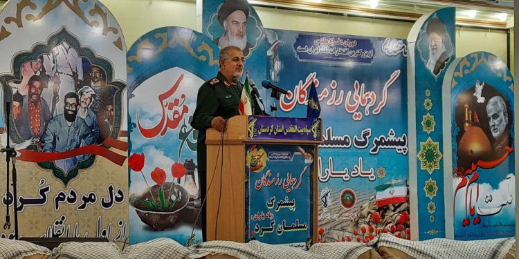 فرمانده نیروی زمینی سپاه پاسداران در سنندج: پایگاه نیروهای مخالف جمهوری اسلامی در صورت عدم اخراج از شمال عراق، منهدم خواهد شد