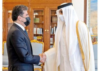 امیر قطر و نچیروان بارزانی در مورد همکاری‌های مشترک گفتگو کردند