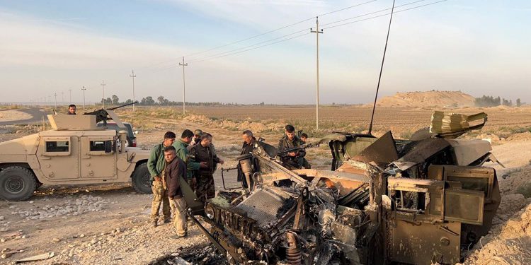 در نتیجە حملات تروریستی داعش، ٥ نیروی پیشمرگە بە شهادت رسیدند