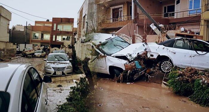 سیل، جان ٨ شهروند را در اربیل مرکز اقلیم کردستان گرفت