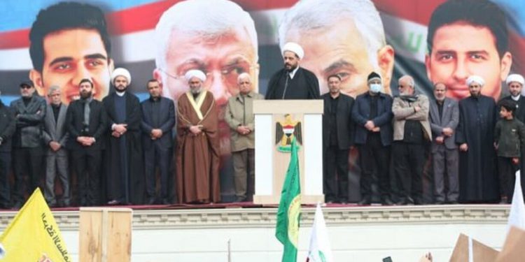 قیس الخزعلی: انتقام خون شهیدان سلیمانی و المهندس بیرون کردن آمریکا از منطقه است