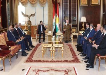 نمایندگان « مقتدی صدر» با « مسعود بارزانی» دیدار کردند