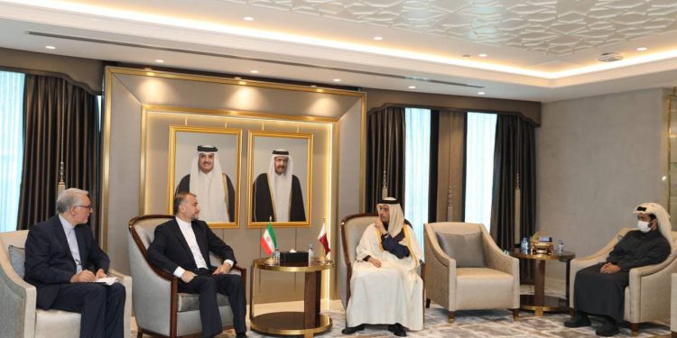 دور اول گفتوگوهای امیرعبداللهیان با وزیر خارجه قطر آغاز شد