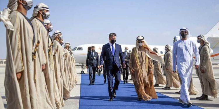 سفر مسرور بارزانی نخست وزیر اقلیم کردستان به امارات