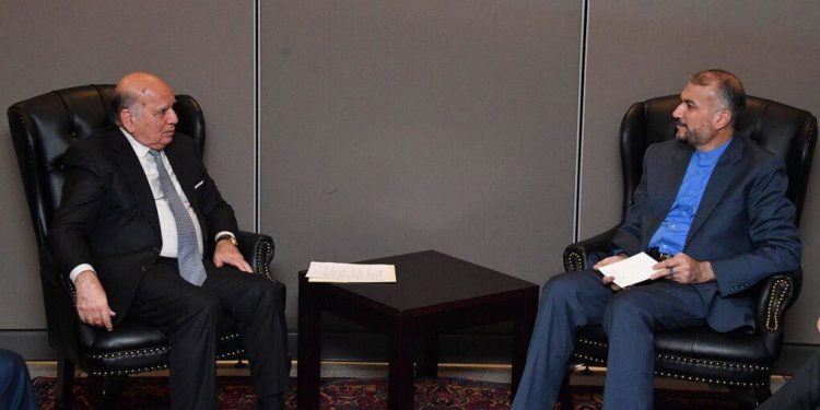 وزیر امور خارجه ایران با همتای عراقی خود دیدار کرد