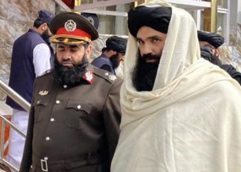 وزیر کشور طالبان برای نخستین بار مقابل رسانه‌ها حضور یافت