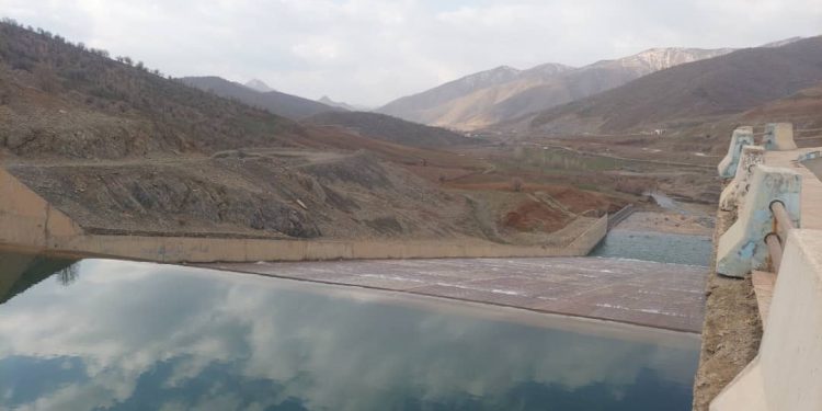 سد گاران مریوان سرریز کرد