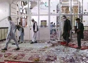 انفجار در مسجد شیعیان در مزار شریف