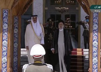 استقبال رسمی آیت‌الله رئیسی از امیر قطر