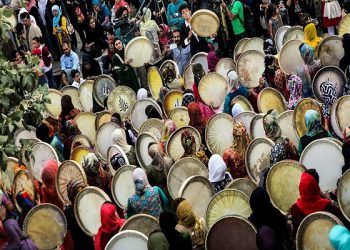 “نوای رحمت “دف نوازان کردستانی در “پالنگان “