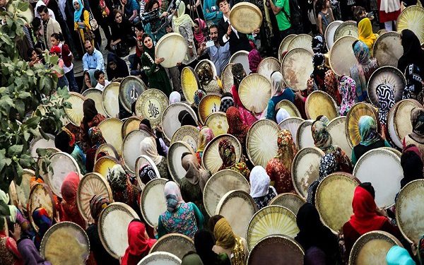 “نوای رحمت “دف نوازان کردستانی در “پالنگان “