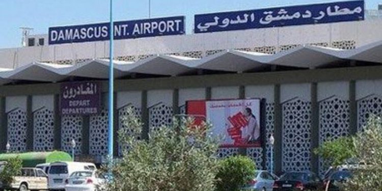 پروازهای فرودگاه دمشق متوقف شد