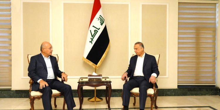 بهترین گزینهِ حل بحران عراق از نگاه برهم صالح و الکاظمی