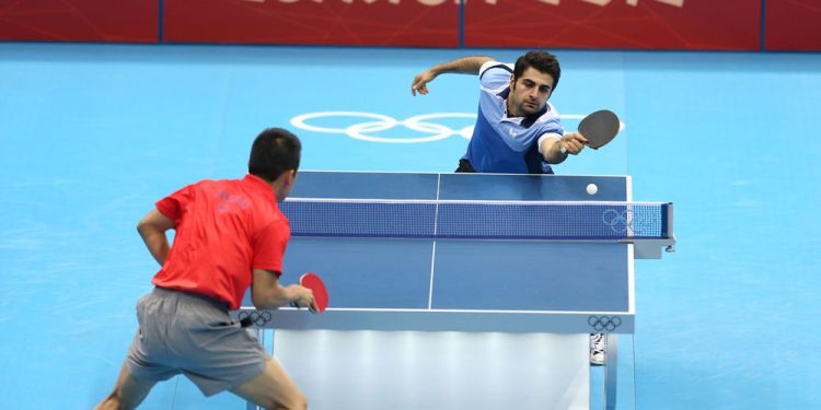 تیم‌های پینگ‌پنگ کرمانشاه و کردستان عراق باهم تمرین می‌کنند