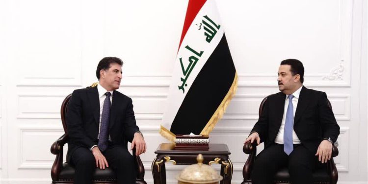 گفتوگوی السودانی و بارزانی درباره آخرین تحولات امنیتی و سیاسی عراق