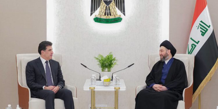 حکیم در دیدار با بارزانی: عراق نباید گذرگاهی برای تهدید کشورهای همجوار باشد