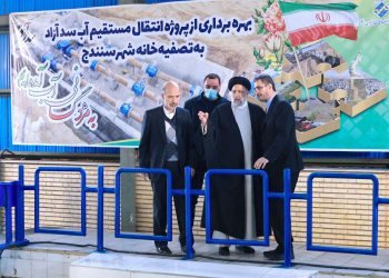 پروژه آبرسانی به سنندج با حضور رییس جمهور به بهره‌برداری رسید