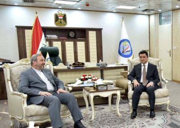 دیدار سفیر ایران با وزیر دادگستری عراق