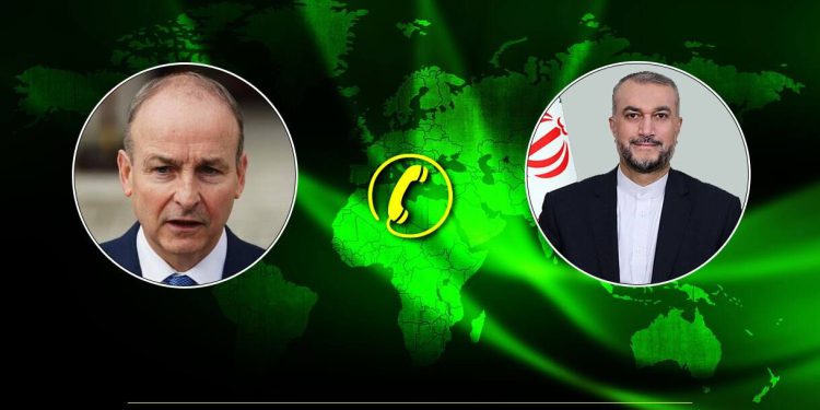 دعوت امیرعبداللهیان از وزیر خارجه ایرلند برای سفر به تهران