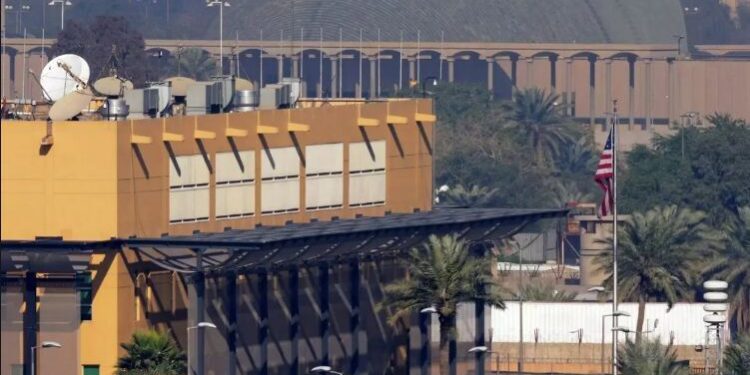 به صدا درآمدن آژیر خطرِ سفارت آمریکا در بغداد