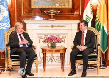 دیدار گوترش با رئیس دولت اقلیم کردستان عراق