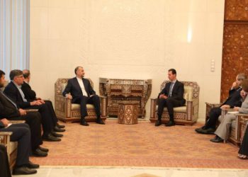 دیدار و گفت‌وگوی وزیر خارجه ایران با رئیس جمهور سوریه