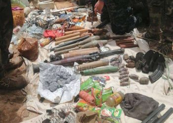 کشف انبار مهمات داعش در کرکوک توسط حشد الشعبی