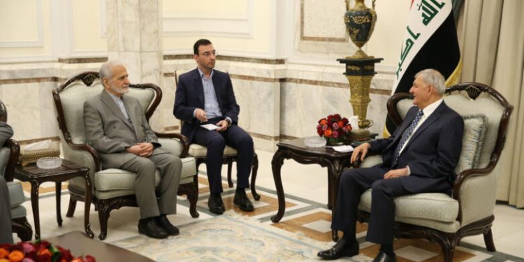 کمال خرازی در دیدار با رشید: جمهوری اسلامی ایران از امنیت و ثبات عراق حمایت می کند