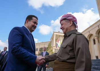 سفر اعلام نشده السودانی به اربیل و دیدار با مسعود بارزانی