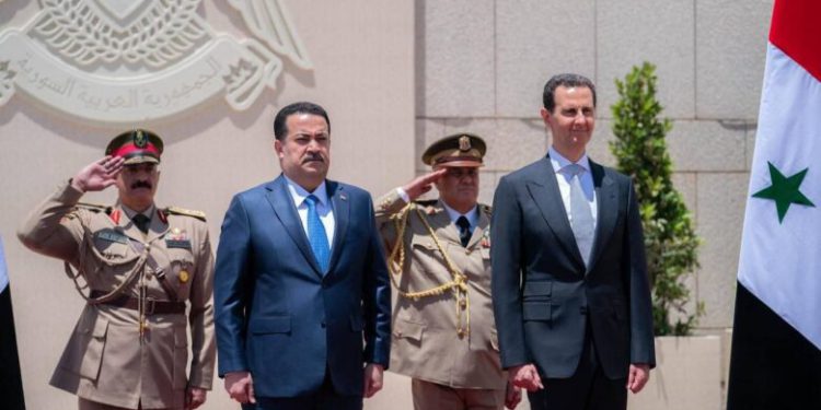 استقبال رسمی بشار اسد از نخست وزیر عراق