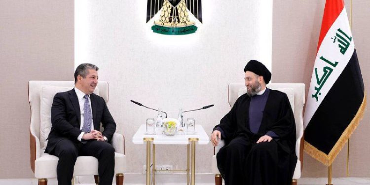 حکیم بر اهمیت دیدارهای متقابل مقامات بغداد و اربیل برای حل ریشهای بحرانها تاکید کرد