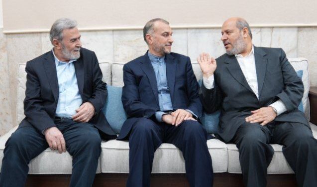 نخستین دیدار رهبران مقاومت با امیرعبداللهیان بعد از توافق آتش‌بس