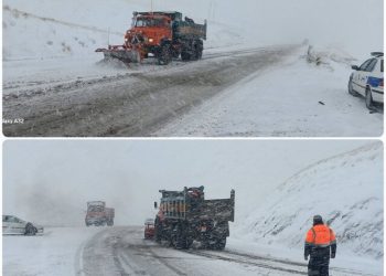 به دلیل بارش برف و کولاک راه ارتباطی ۸۹ روستای کردستان بسته است