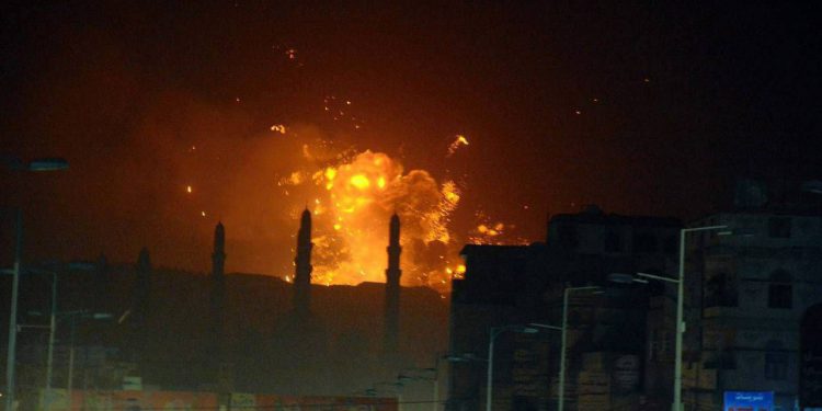 تجاوز نظامی انگلیس و آمریکا به ۱۰ نقطه در یمن