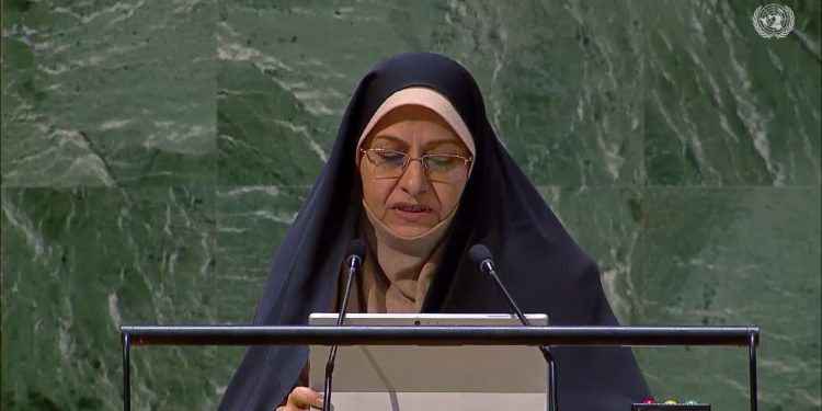 معاون رئیس جمهور ایران خواستار اخراج اسرائیل از کمیسیون مقام زن سازمان ملل شد