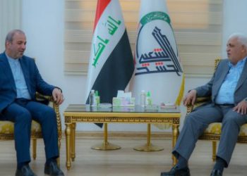 رایزنی رئیس الحشدالشعبی و سفیر ایران درباره تقویت همکاری امنیتی