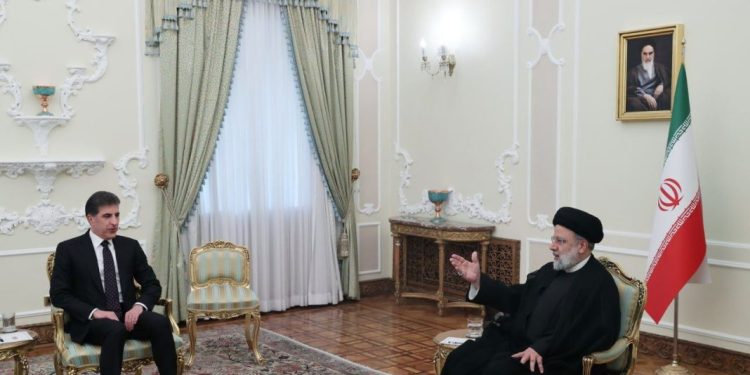 دیدار نچیروان بارزانی با رئیسی در تهران