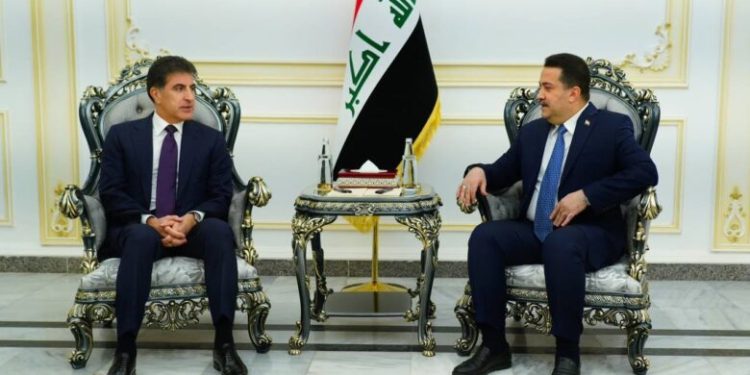 دیدار و رایزنی نخست وزیر عراق و رئیس اقلیم کردستان برای حل اختلافات