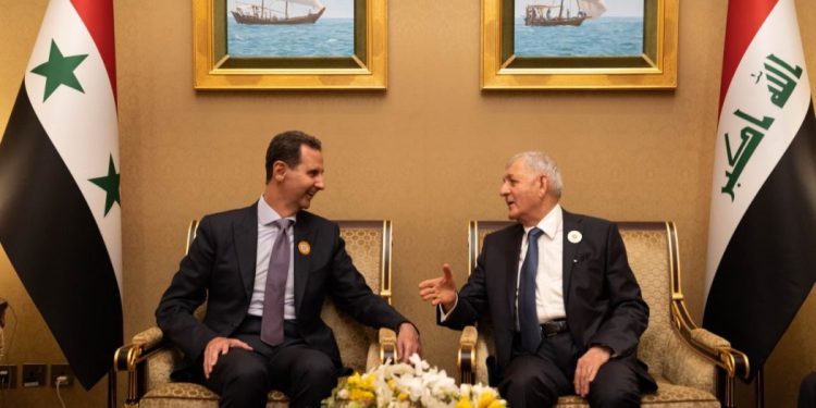 رایزنی روسای جمهور سوریە و عراق در خصوص همکاری ها در زمینه مبارزه با تروریسم