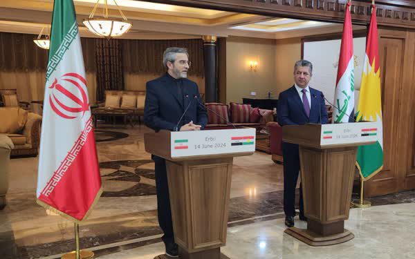 باقری در اربیل: توسعه همکاریهای اقتصادی را الزامی برای ثبات در منطقه میدانیم