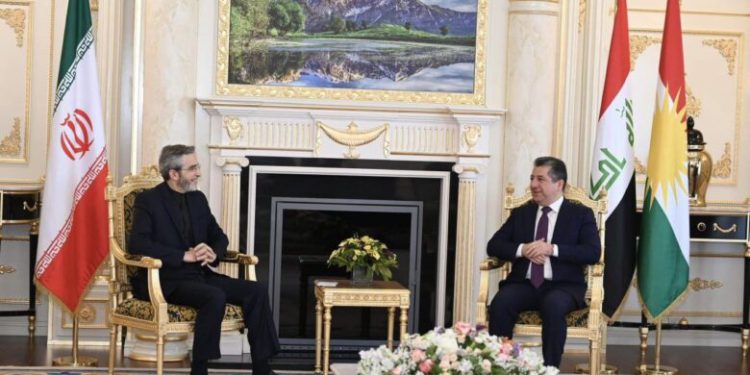 سرپرست وزارت خارجه ایران با نخست وزیر اقلیم کردستان دیدار و گفت وگو کرد