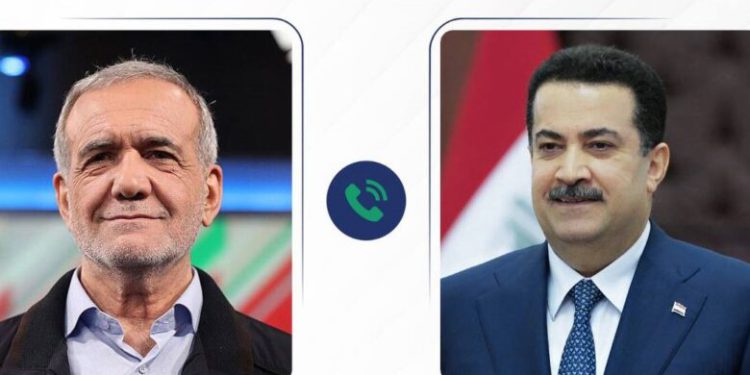 دعوت السودانی از پزشکیان برای سفر به عراق