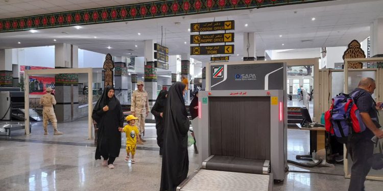 ارایه ی خدمات شبانه روزی گمرکی به زایرین اربعین در مرز خسروی