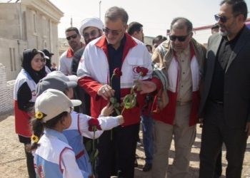 قرارگاه اربعین جمعیت هلال احمر در مرز خسروی افتتاح شد