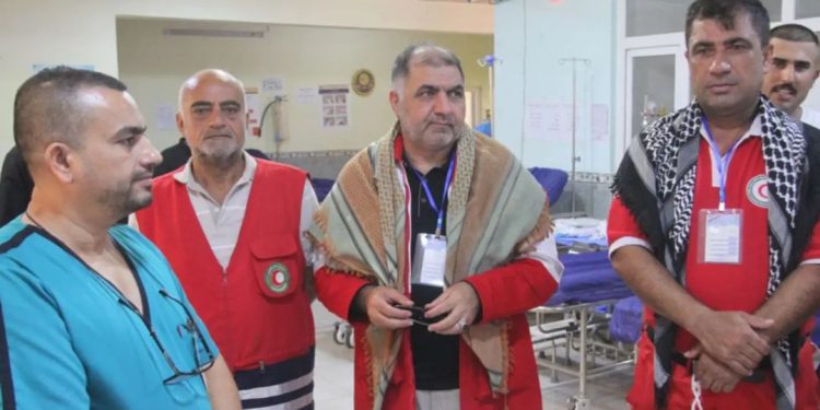 ارایه خدمت به ۳۰ هزار زایر حسینی توسط جمعیت هلال احمر در مرز خسروی